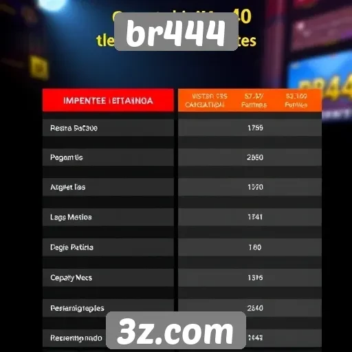 Comparativo entre br444 e outros sites de jogos